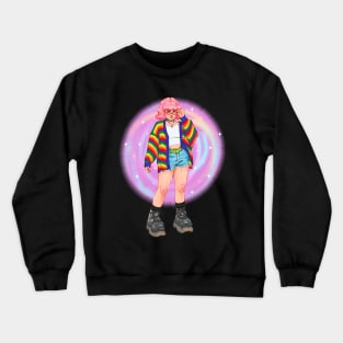 Portal girl by_liet Crewneck Sweatshirt